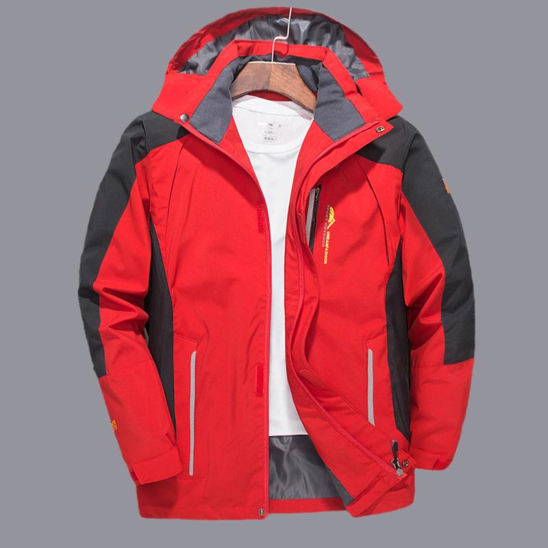 Jaqueta de caminhada impermeável masculina, tamanho grande, corta-vento, corta-vento, acampamento, caça, corrida, trekking, pesca, casaco masculino, ar livre