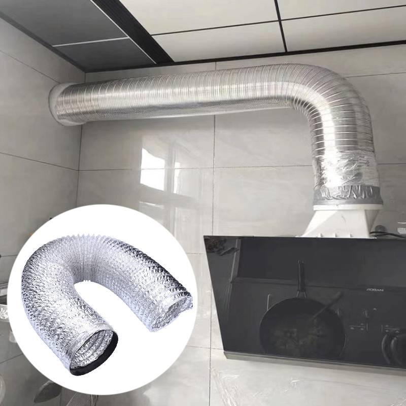 Range Telescopic Hood Exhaust Pipe Stainless Steel Kitchen Ventilation Duct