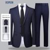 ROMON Men's Slim Fit Business & Wedding Suit Set