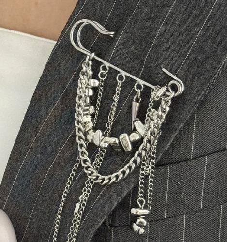 Hip Hop Style Irregular Beaded Fringed Brooch Accessories Multi-functional Pants Anklet Pin