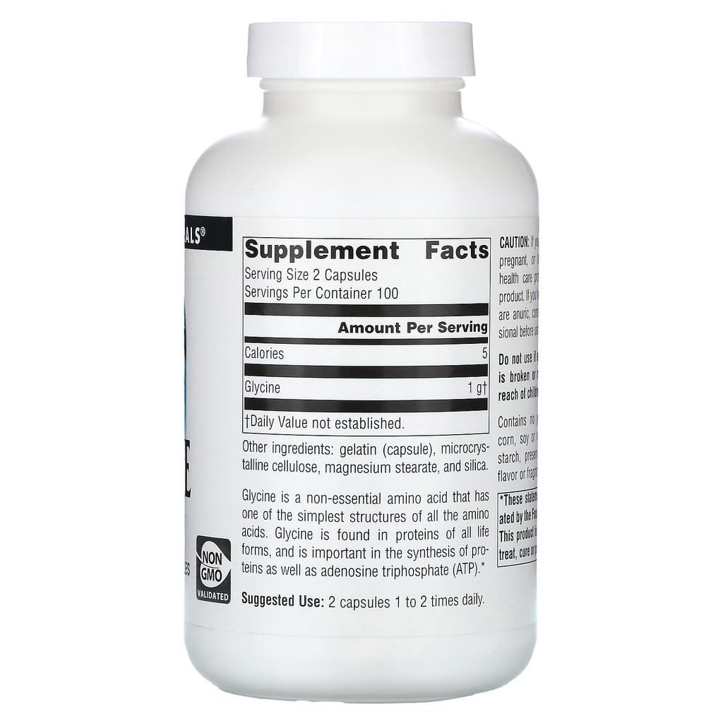 Glycin, 1.000 mg, 200 Kapseln (500mg pro Kapsel)