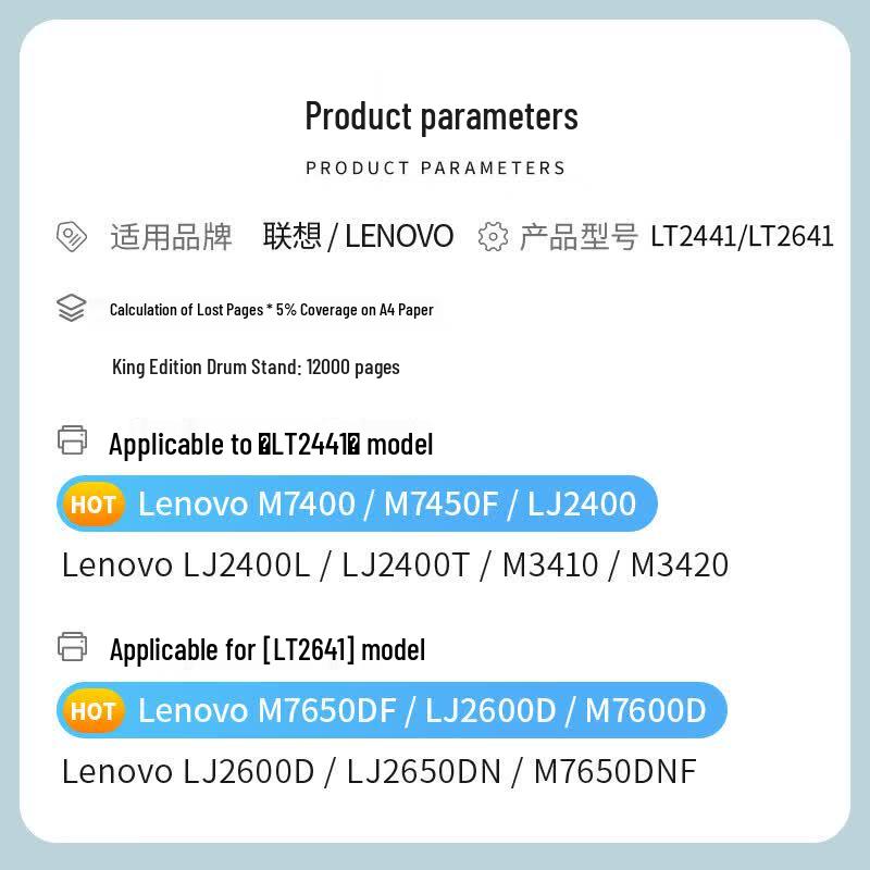 Compatible Drum Unit for Lenovo M7400 Series Printers