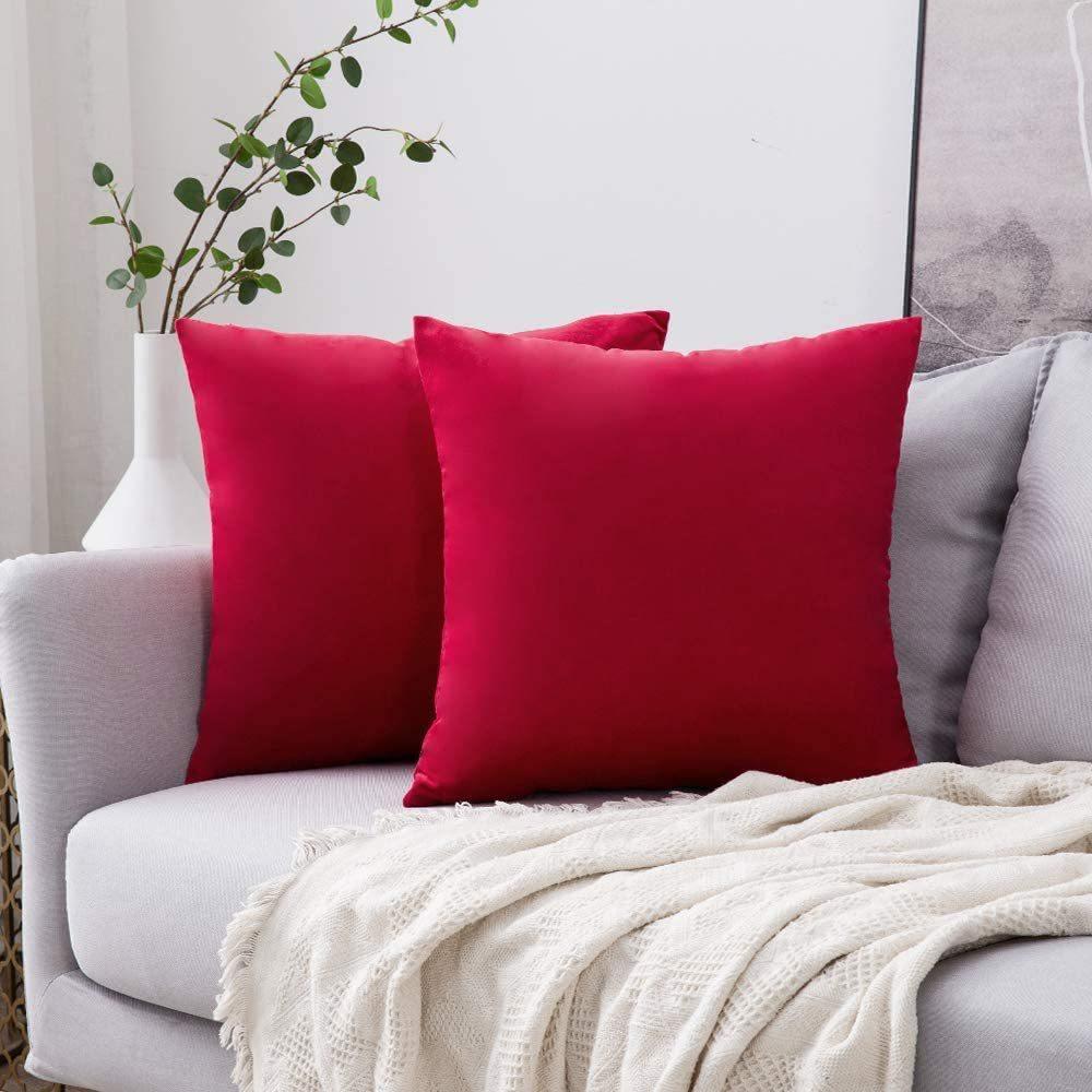 Velvet Seat Cushion Cover Solid Color Pillow Cover Nordic Simple Ins Style Pillow Velvet Pillow Cover Cushion