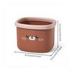 Mini Desktop Trash Can, Cute Cartoon Waste Bin, Small Hinged Lid Brown Bear