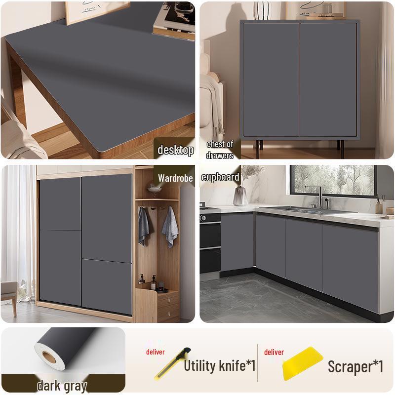 Waterproof Self-Adhesive Wardrobe & Cabinet Color Change Stickers