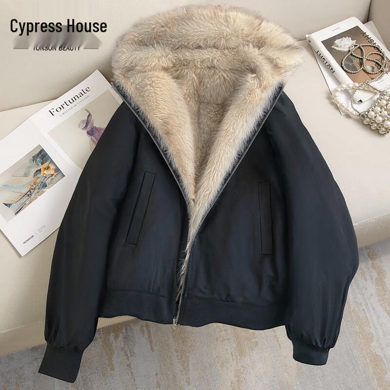 

Sishe Women s Retro Hooded Mid-Length Winter Coat L