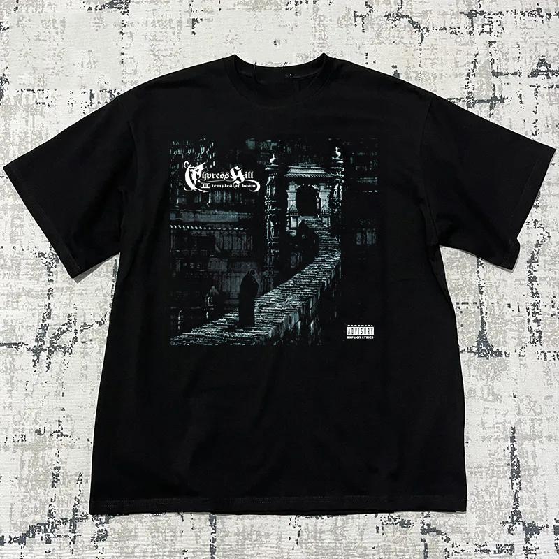 Cypress Hill  Temple of Boom Black Cotton T Shirt Full Size S-5XL Unisex T-Shirt S