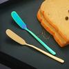 Edelstahl Buttermesser Vergoldet Koreanischer Stil Langstieliges Marmeladen-Butterstreichmesser Butter Spritzmesser
