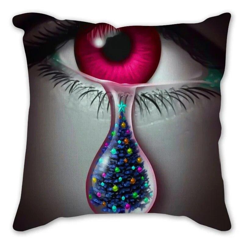 Home Decor New Year Decorations Bedroom Living Room Sofa Cushion Cover Eye Pillow  Christmas Tears