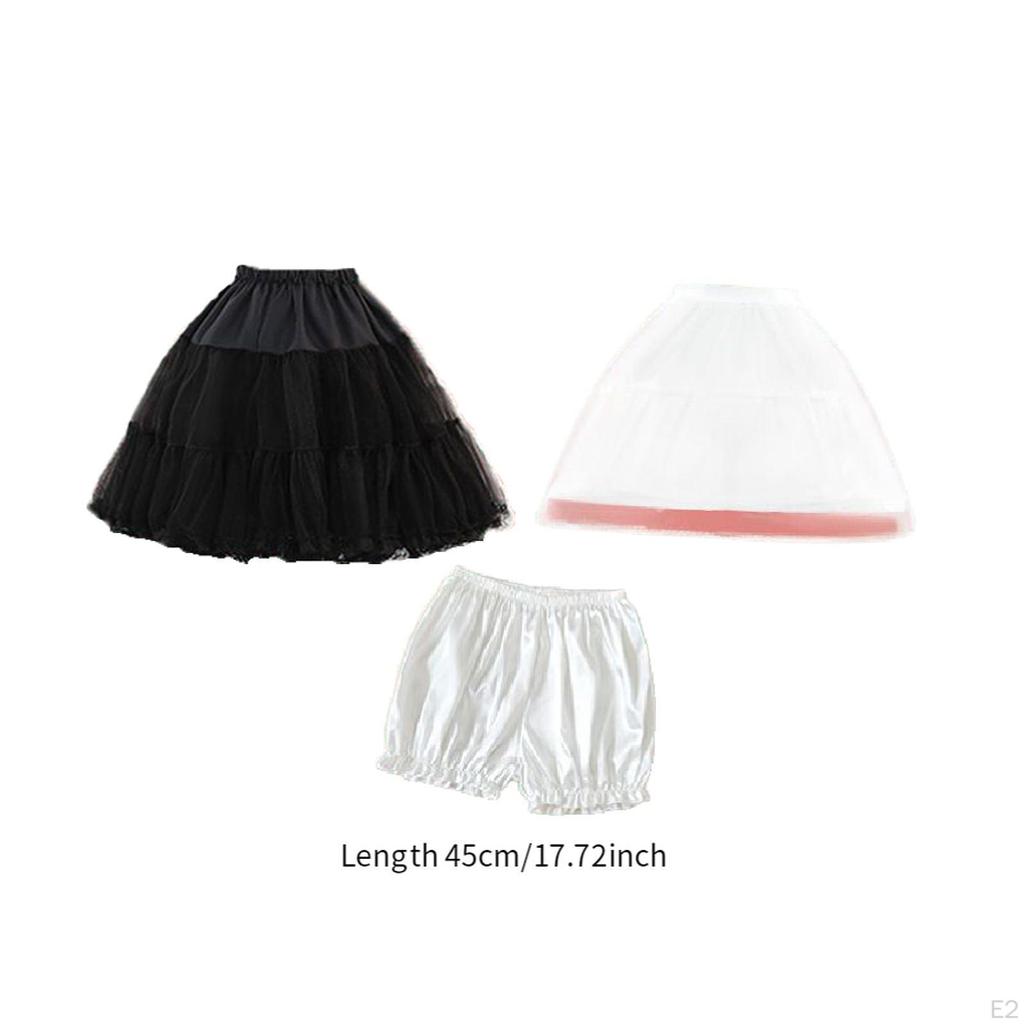 Women Petticoat Skirt Adjustable Hoop for Stage Performance Girls