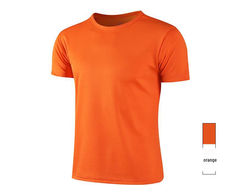 Dziecięca szybkoschnąca koszulka z okrągłym dekoltem i krótkim rękawem z nadrukiem niestandardowego logo