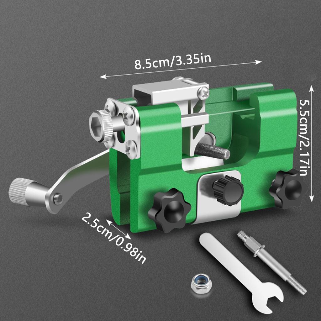 Chainsaw Sharpener Hand Chainsaw Sharpener Tool Hand Crank Chain Saw Sharpening Machine Rustproof For Woodworking Carpentry