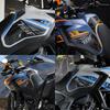 For ZONTES 703F 2025- Motorcycle Side Sticker Fuel Tank Decal Protector Traction Pad Cover Decoration Sets Anti-Slip