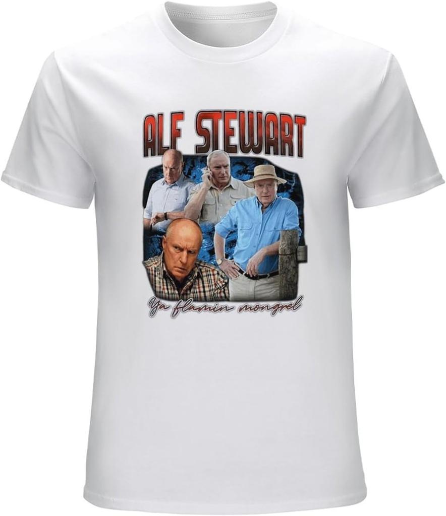 T-shirt Hommage Vintage ALF Stewart - Home & Away Drôle Années 90 T-shirts Homme Noir