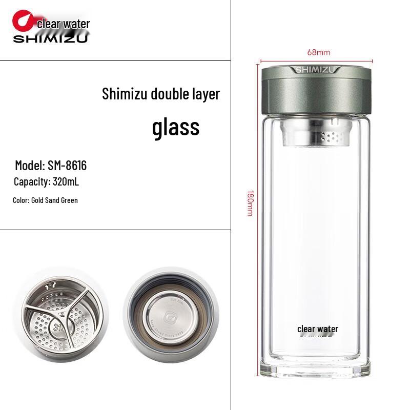 Double-Wall Heat-Resistant Borosilicate Glass Tea Cup