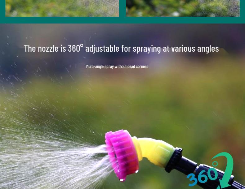Pulverizador Elétrico de Alta Capacidade para Pomares - 5L/8L, 6 Opções de Bico, Ideal para Pesticidas e Rega de Flores