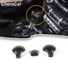 Carbon Fiber Style ABS Gear Shift Knob Cover Trim For Ford Mustang 2015-,3PC
