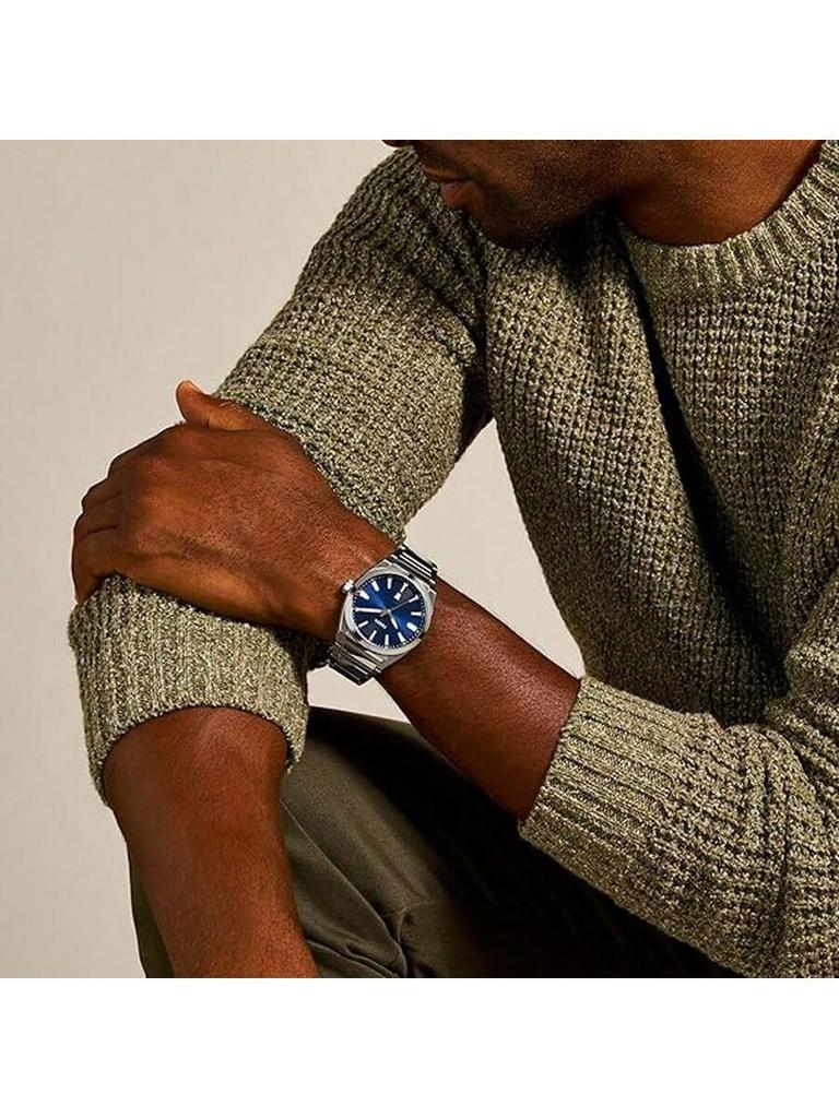 Fossil 42mm Black Dial Men's Watch - Stainless Steel Bracelet, Water-Resistant, Elegant Quartz FS5822