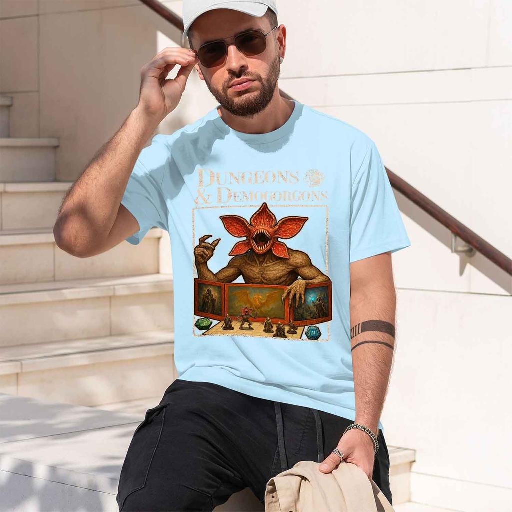 2026 New Model Ed Munson Demogorgon 100cotton Mens Shirt Gothic Graphic Summer Short Sve D Women Fashion Tshirts