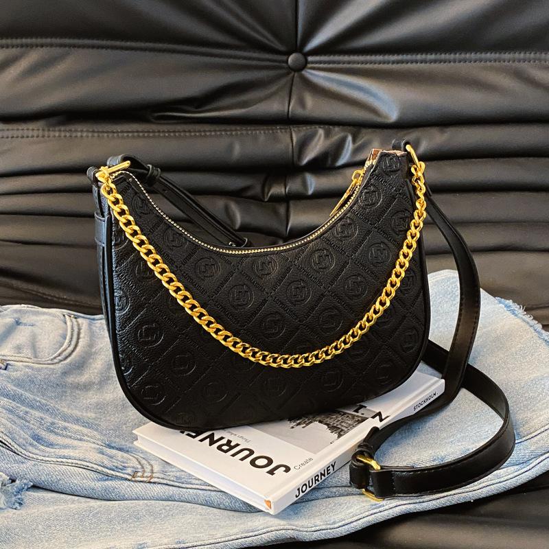 French Style Women'S Armpit Bag Fashionable Single Shoulder Crossbody Bag  And Versatile Women'S Crescent Bag