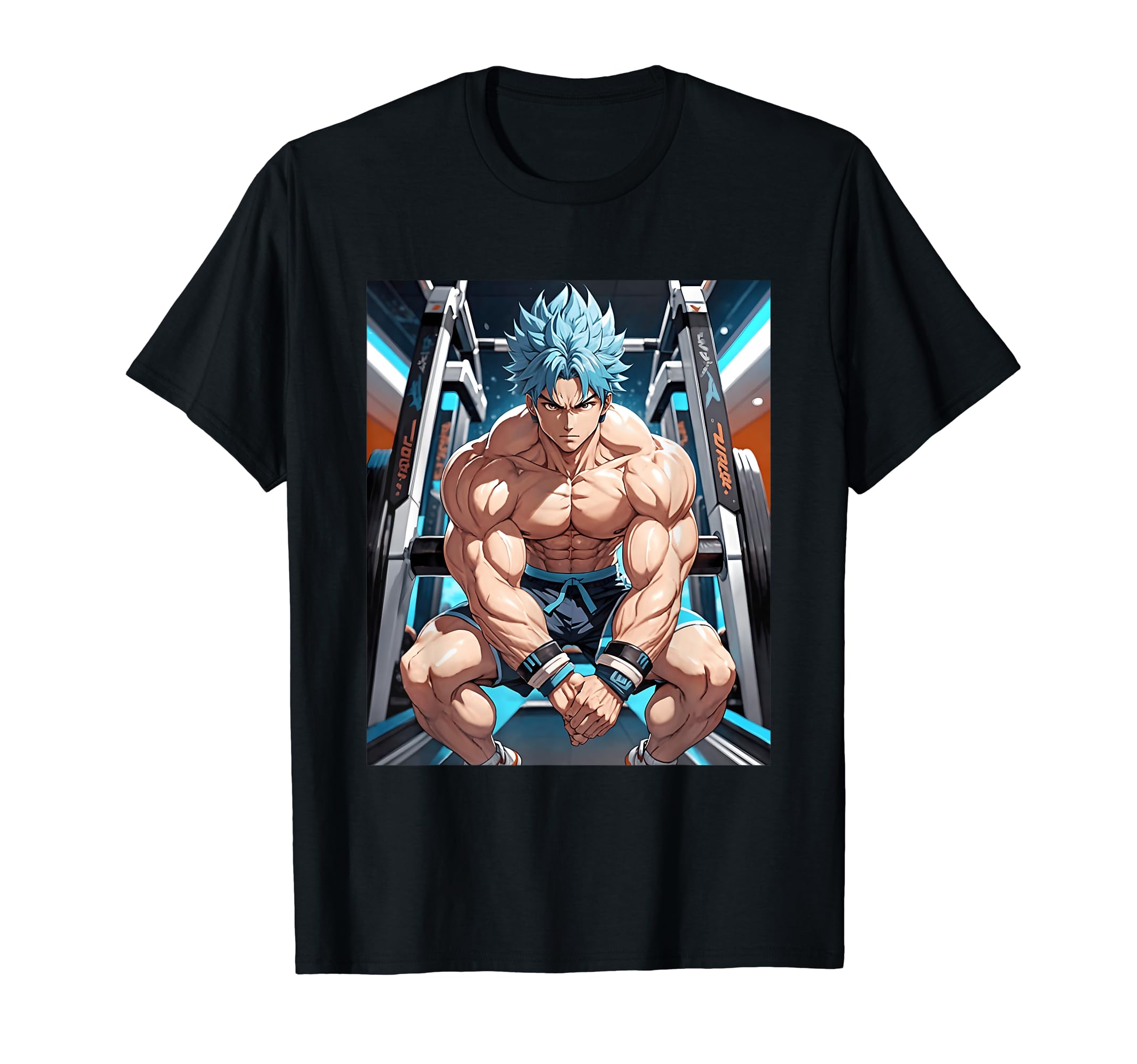 

Motivation Print Anime, Gym, Workout, Manga, Japanese, T-Shirt чорний