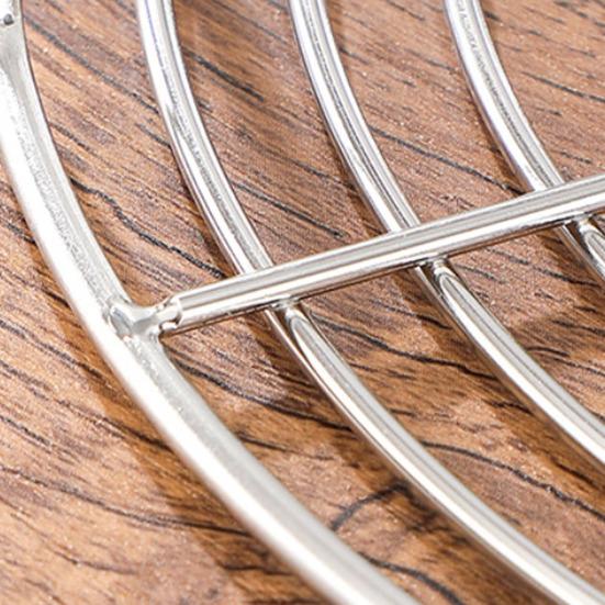 Stainless Steel Round Steamer Rack Dishwasher Safe Multifunction Baking Steaming Roasting Cooking Rack Kitchen Gadget