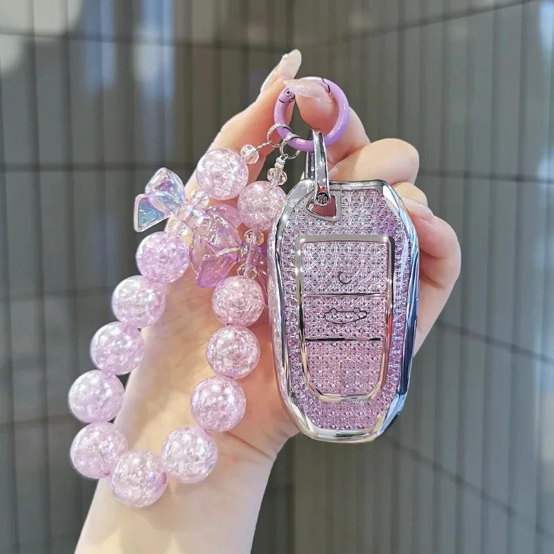 Etui na kluczyk do samochodu Dla Peugeot 408x Etui na kluczyk 3008 308S 508L 4008 E2008 5008 DS5 DS6 DS4 DS7 DS9 Pokrowiec na kluczyk Brelok Kluczyk Peugeot she