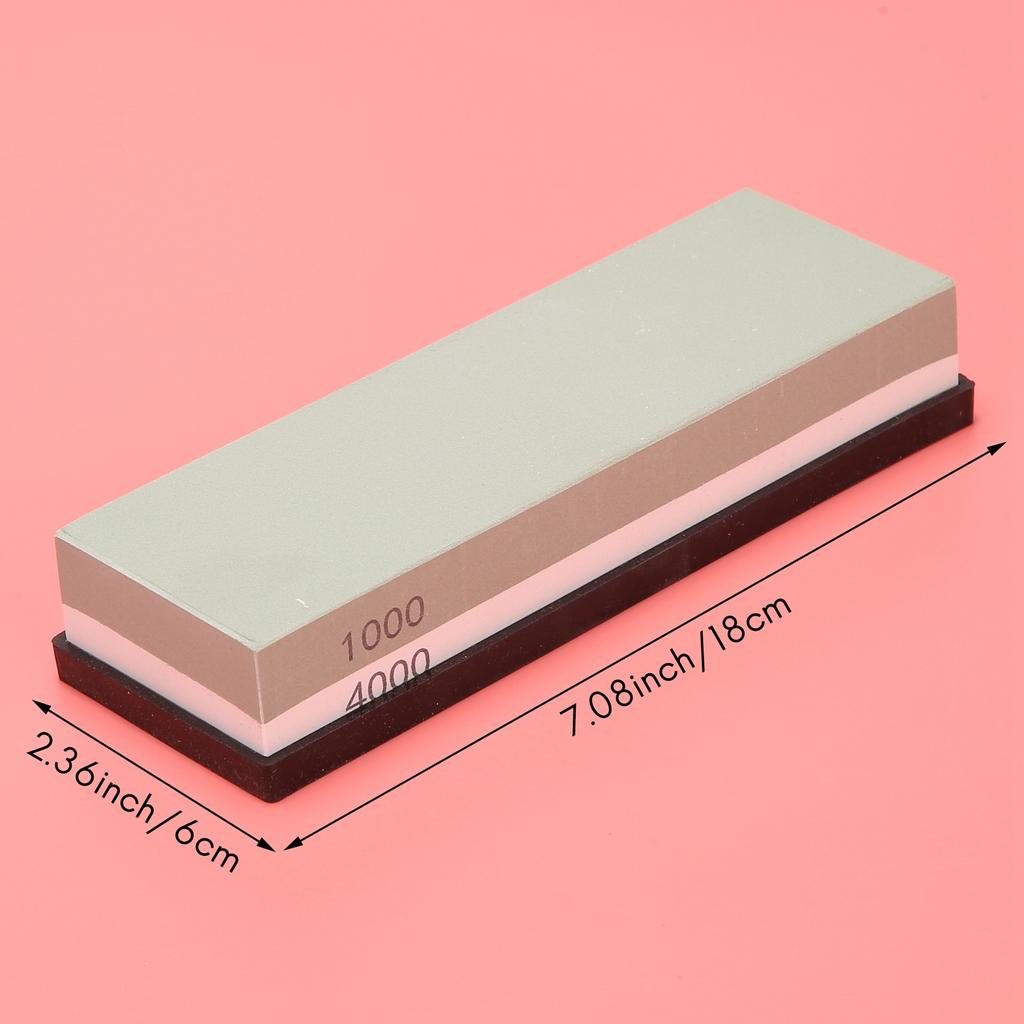Good-Whetstone Sharpening Stone 1000/4000 Grit - Knife Sharpener Stone - Waterstone Rubber Stone Holder Included