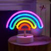 Heart-Shaped LED Neon Desk Lamp for Romantic Bedroom Decor
