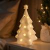 3D Printed Christmas Tree Lamp Shade for Holiday Decor, Festive Tabletop Lampshade, Bulb Not Included