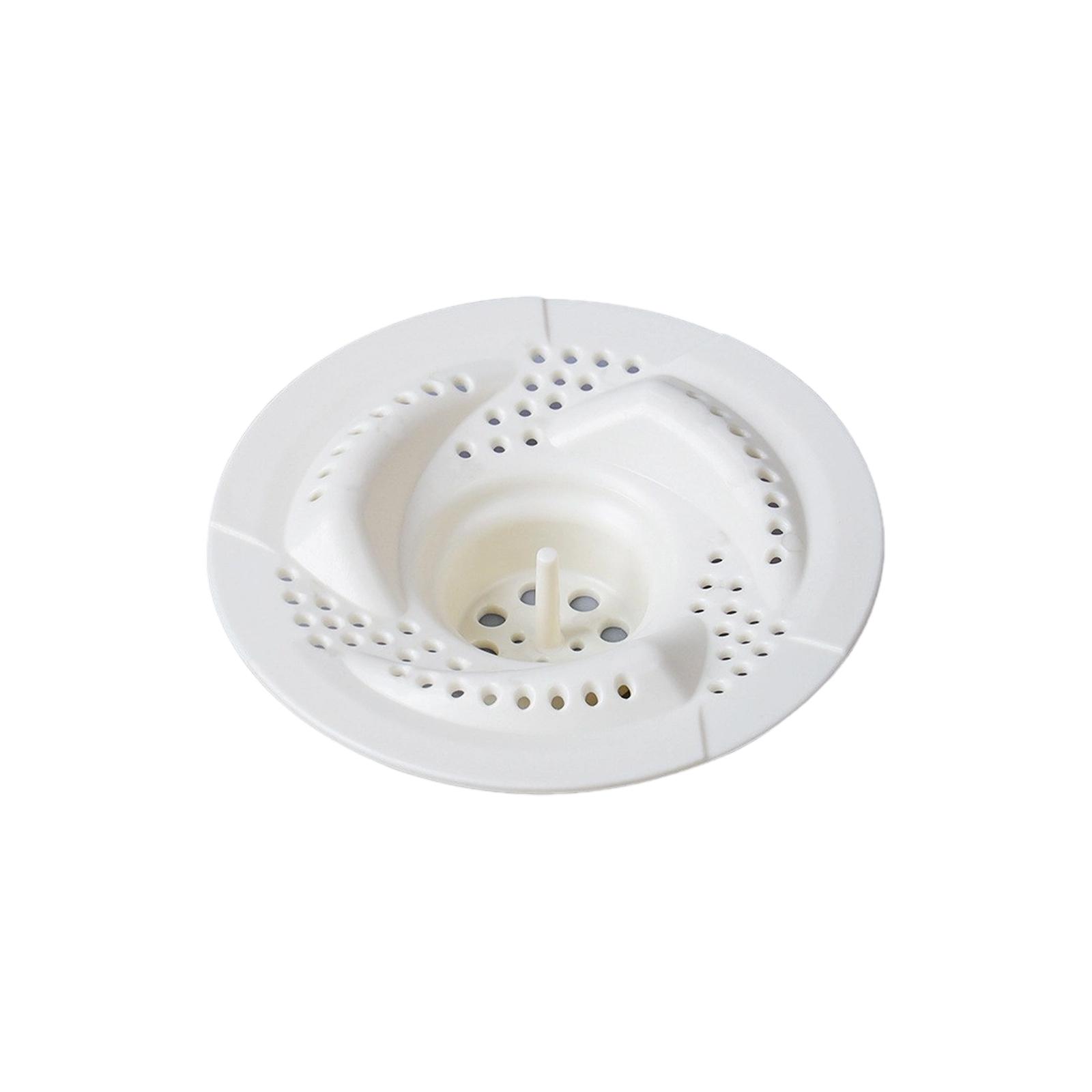 

Japanese Vortex Floor Sink Bathroom Filter Screen Floor Drainclogging Hair Core білий