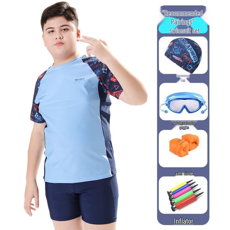 Plus Size Swimsuit for Kids & Teens: Boys' & Girls' Split Swimwear for Larger Sizes