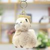 Portachiavi Alpaca Peluche Animale Morbido Riempito Portachiavi per Borsa Accessorio per Chiavi e Borse Design Fatto a Mano Attacco Resistente