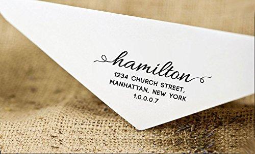 Return Address Stamp Custom Stationary Personalized Rubber Stamp Family Address Self Inking