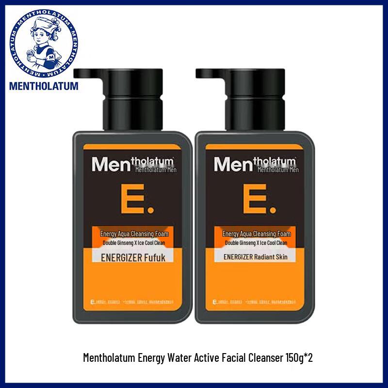Mentholatum Men s Energy Hydrating Face Wash Twin Pack