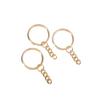 10 Teile/los 25mm Schlüssel Ring Schlüsselanhänger Gold Farbe Rhodium Runde Split Schlüsselbund Schlüsselanhänger für DIY Schmuck Machen Entdeckungen zubehör