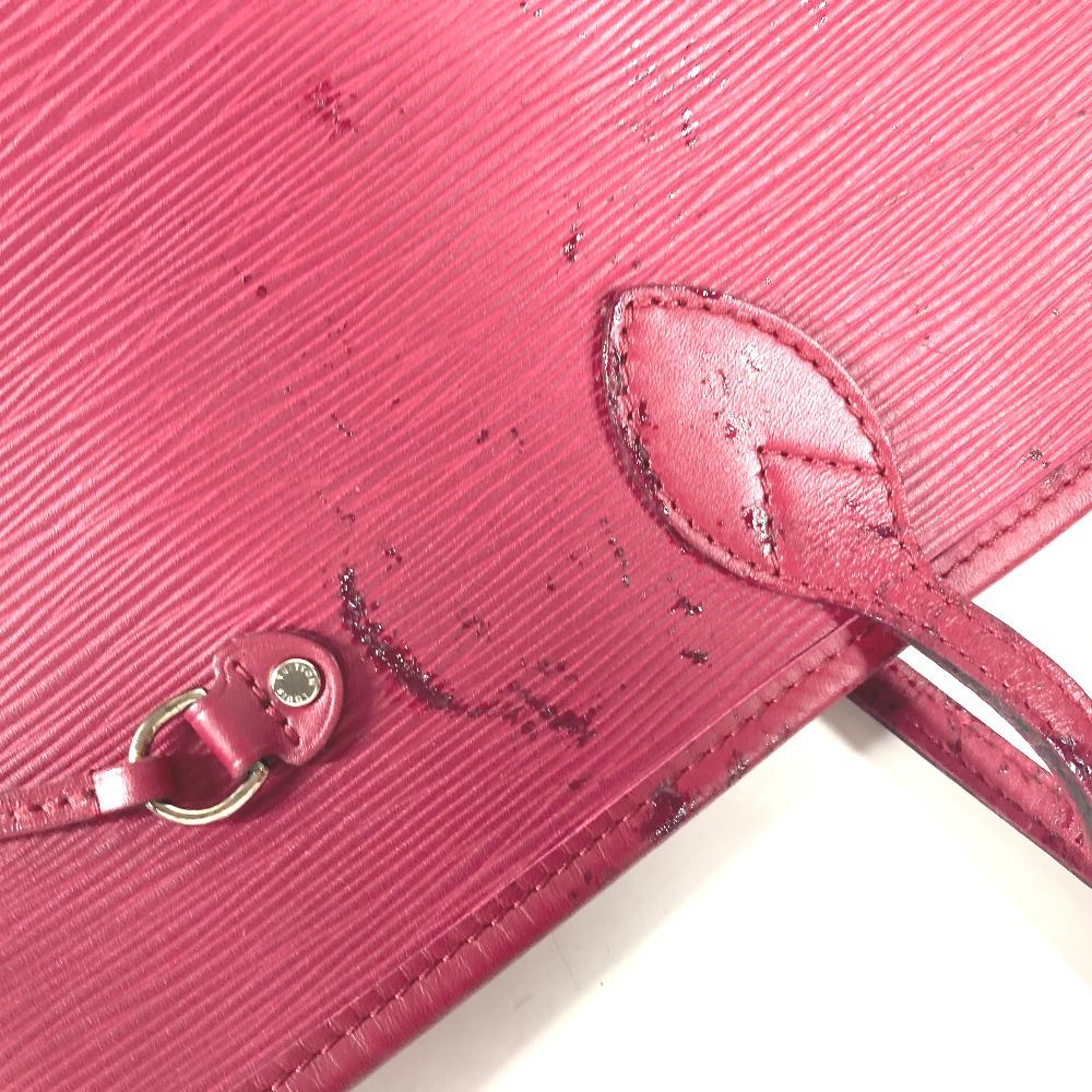 AUTHENTIC Louis Vuitton Epi Neverfull MM Shoulder Bag Tote Bag Fuchsia M40882