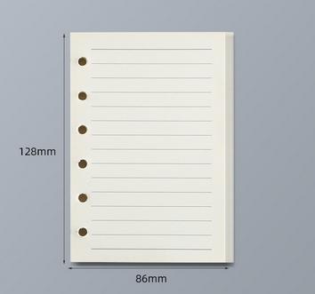 45 Sheets A5 A6 A7 Loose Leaf Notebook Refill Spiral Binder Inner Page Line Blank craft Grid Inside Paper Stationery