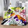 Fashion Art Print Comics D-Dragons B-Balls Blanket Bedroom Sofa Bed Sheet Outdoor Car Travel Hotel Portable Plush Cover Blanket