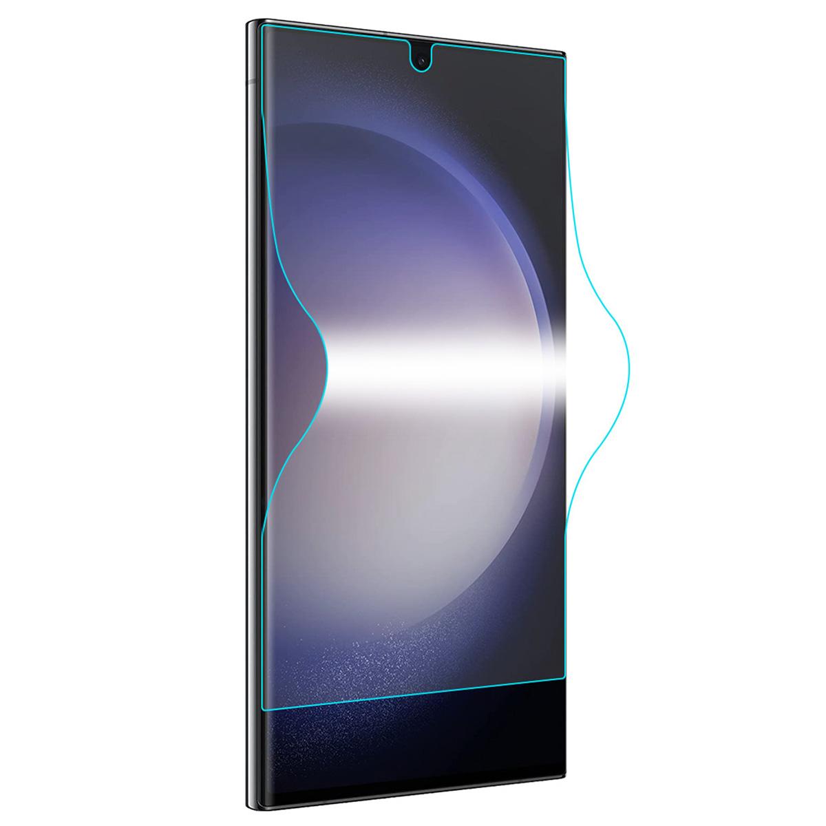 

ENKAY HAT PRINCE For Samsung Galaxy S23 Ultra Full Glue TPE+PET+TPU Hydrogel Protector Anti-Dust Full Screen Cover