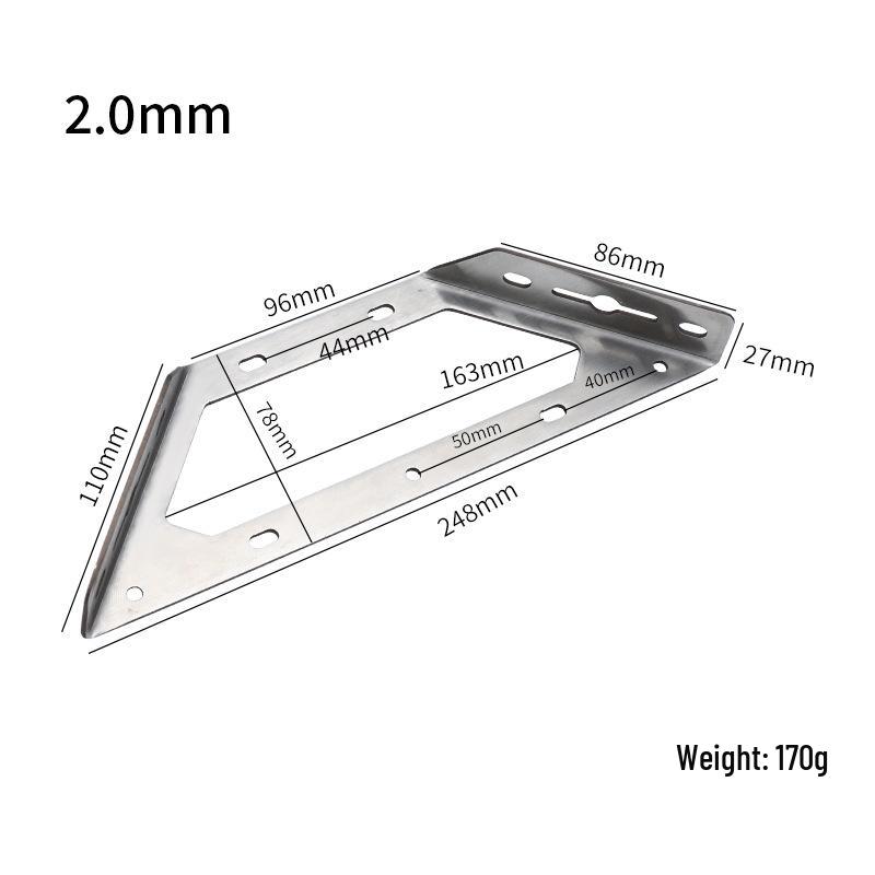 Durable Stainless Steel Multi-Angle Triangle Support Bracket Connector