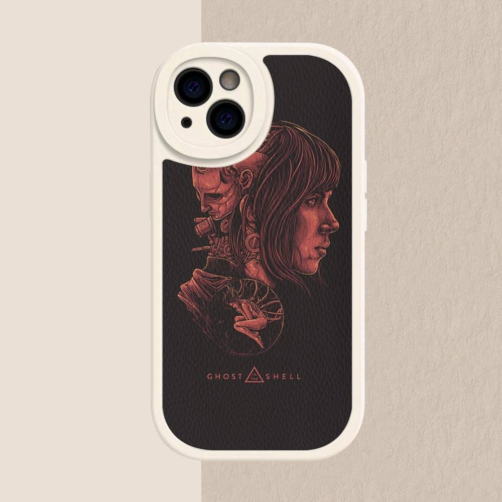 

Anime G-ghost In The S-shell Cartoon Phone Case Hard Leather For IPhone 16 15 14 13 12 Mini 11 14 Pro Max Xs X Xr 8 Plus Fundas iphone X
