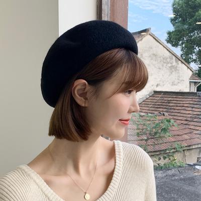 Beret damski jesień i zima Brytyjski retro wełniany beret Koreański styl uniwersalny Japoński styl uroczy kapelusz malarza trend