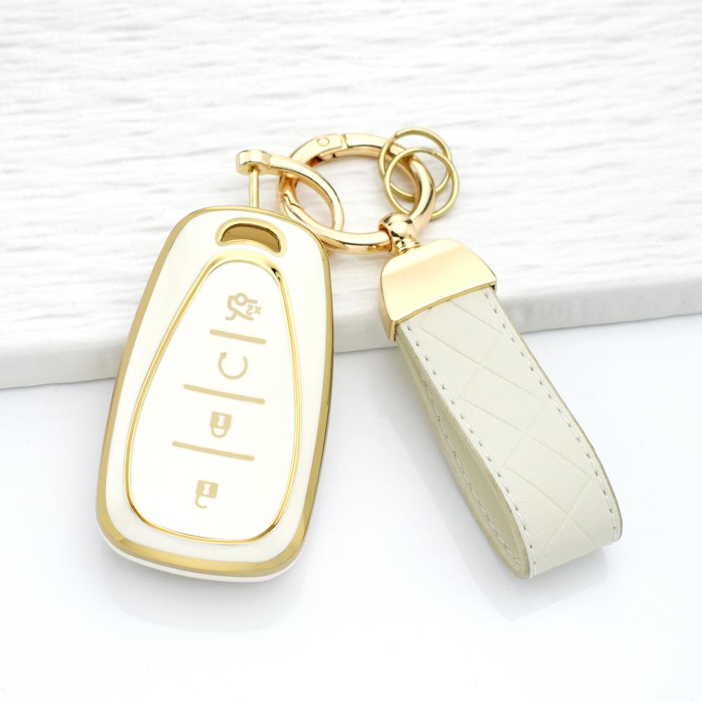 4 Buttons Car Key Fob Cover For Chevrolet Chevy Camaro Cruze Malibu Equinox Onix Spark Sonic Volt Key Case Chain Tpu Case Bag