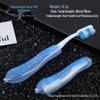 Compact Folding Travel Toothbrush Set with Soft Bristles - Colorful Family Pack for Hotel and Business Trips