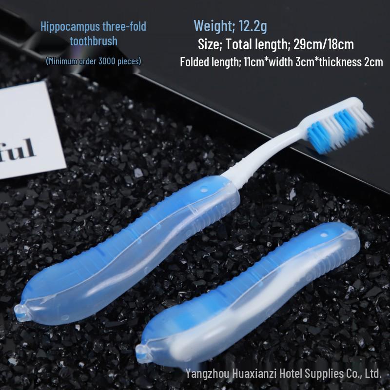 Compact Folding Travel Toothbrush Set with Soft Bristles - Colorful Family Pack for Hotel and Business Trips