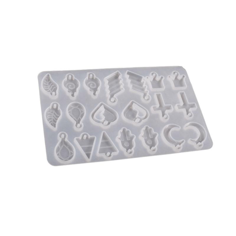 

Cross Moon Heart Silicone Resin Mold for Keychain DIY Craft Necklace Pendant Resin Molds Jewelry Pendant Mold Making