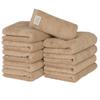 Towel Laboratory Face Sand Set of JapanTechnology [Volume Rich] #003 Towels, Beige, 10, Hotel-Grade, Thick, Fluffy, High-Absorbency, Durable, 100%