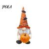 Safety Halloween Decor for Kids Gnome Figurine, Fabric Pumpkin Bat Ornament, Faceless Doll Creative Desktop Figurine Shelf Table, Spooky Home