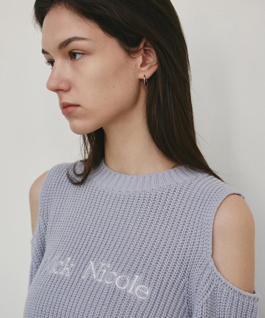 Nigaennikol Nicole Cut Out Crew Neck Knit_Sora